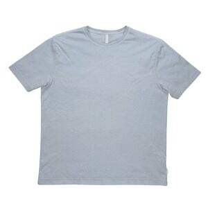 04651/ A strip in a Bag Oyster Cotton Light Blue Crew Neck‎ T Shirt Short Sleeve